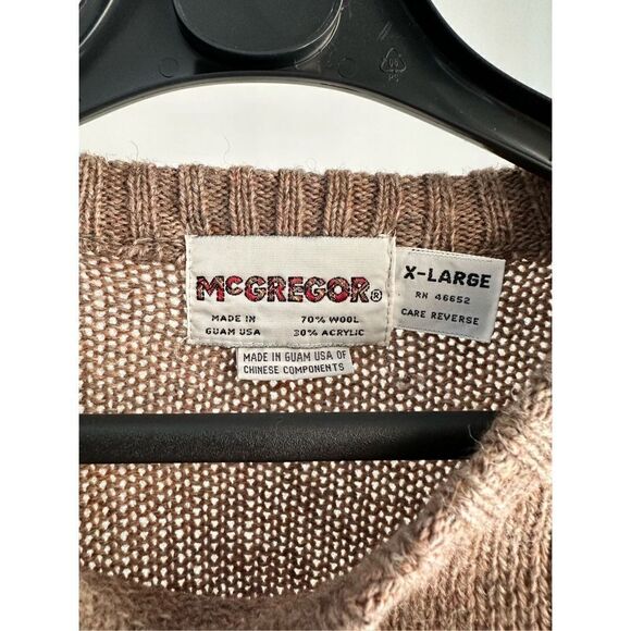 Vintage McGregor Wool Blend Mens Sweater XL - Picture 2 of 3